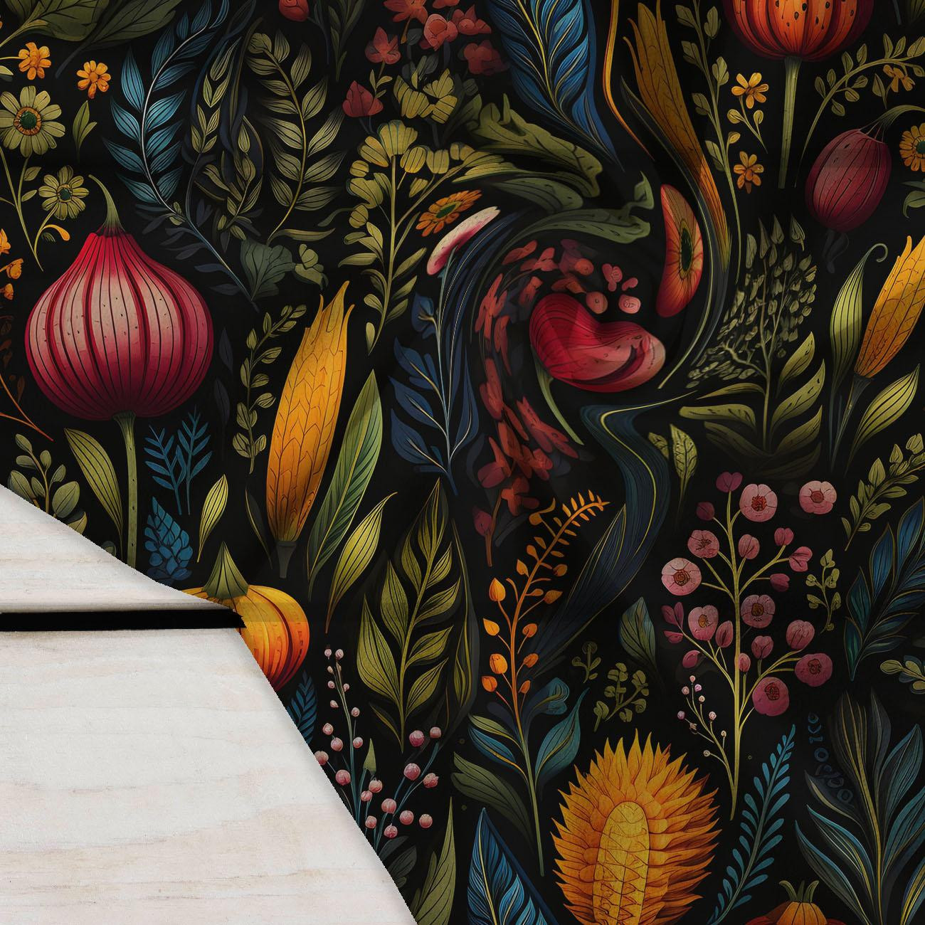 AUTUMN FLOWERS WZ.15 - Crepe