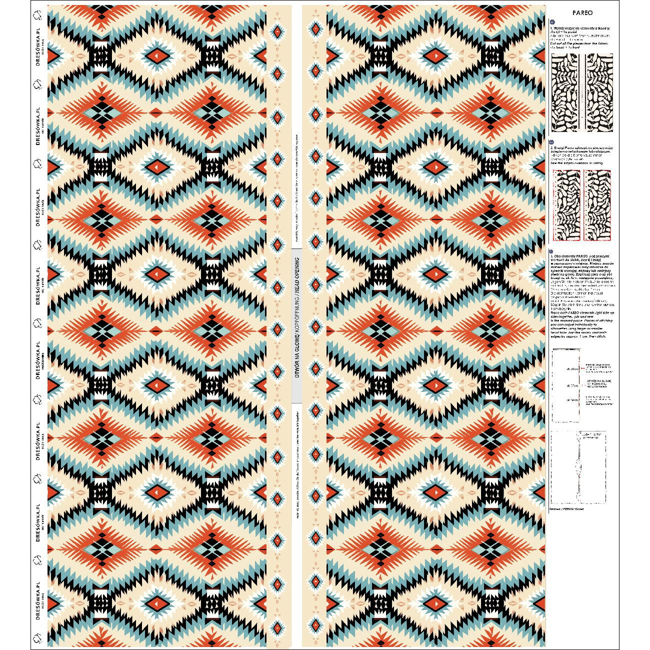 PAREO - AZTEC WESTERN PAT. 1 - sewing set