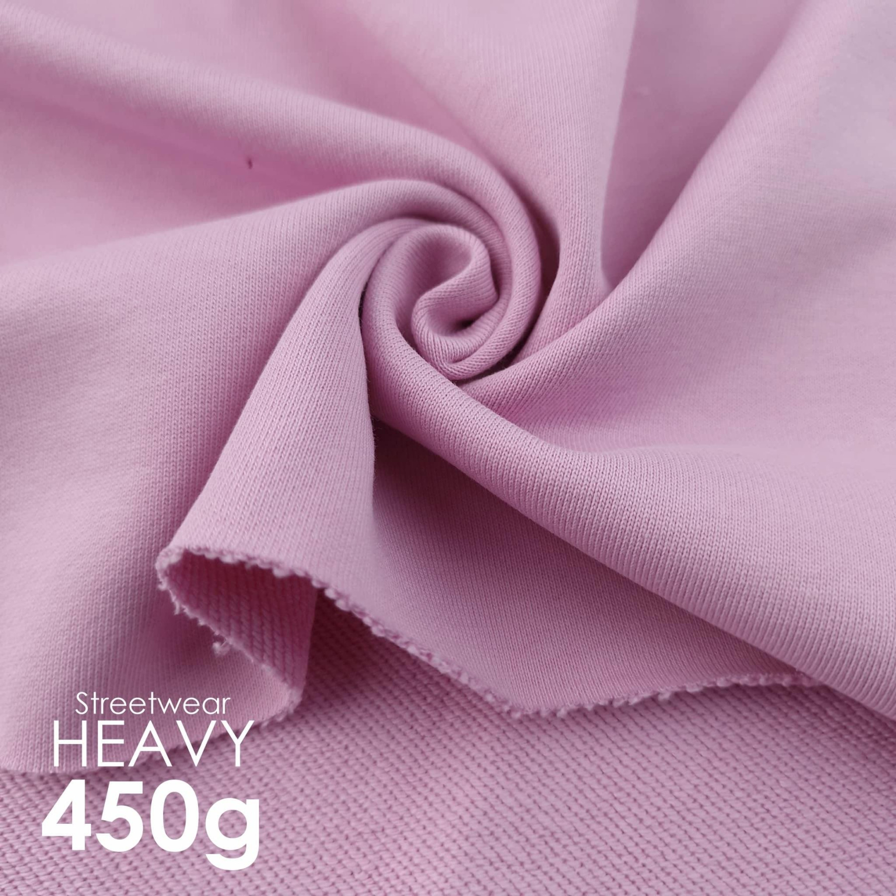 French terry TWILL / HEAVY 450g - BARBIE PINK (M-177)