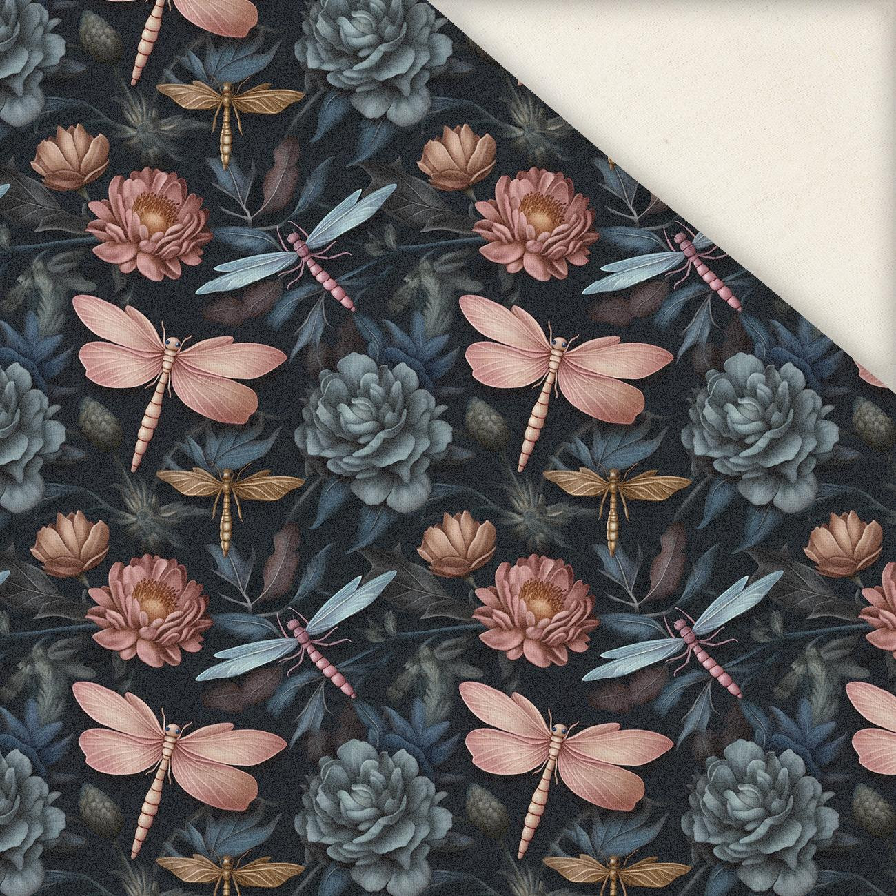 Butterfly & Flowers wz.3- Slub Weave