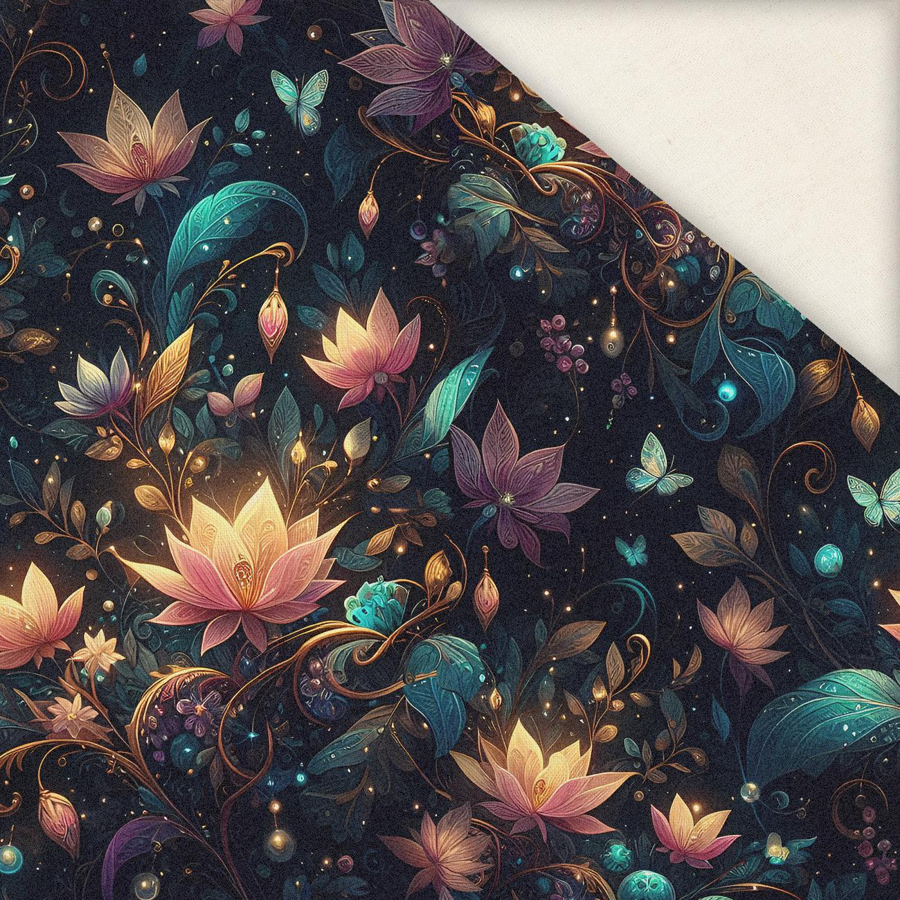 Butterfly & Flowers wz.6- Slub Weave