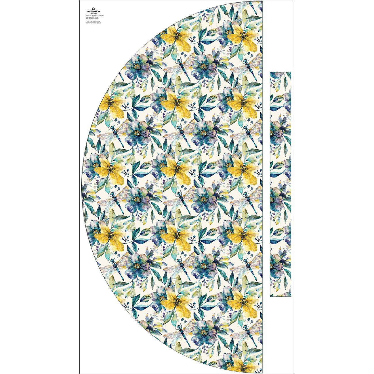 Skirt panel "MAXI"/ Butterfly flowers wz.8
