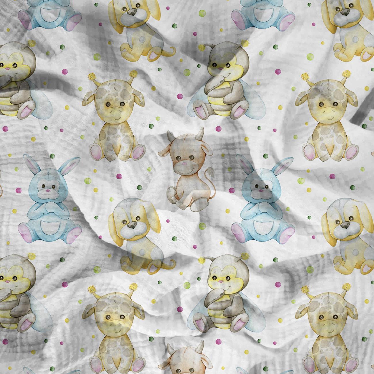 CUTE MASCOTS - Cotton muslin