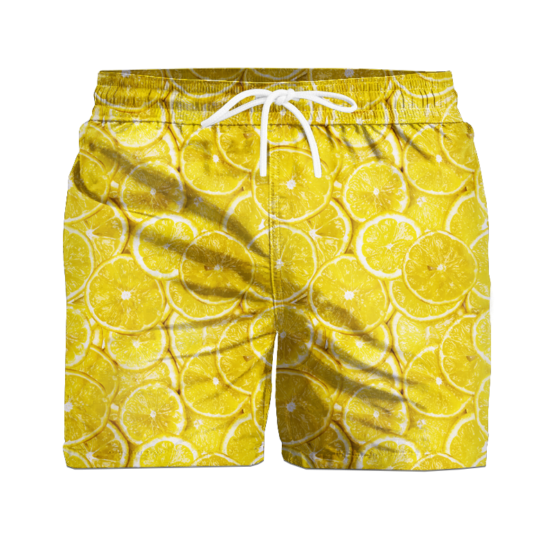 Men's swim trunks - LEMONS - sewing set