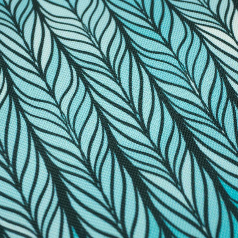 BRAID / sea blue - Waterproof woven fabric