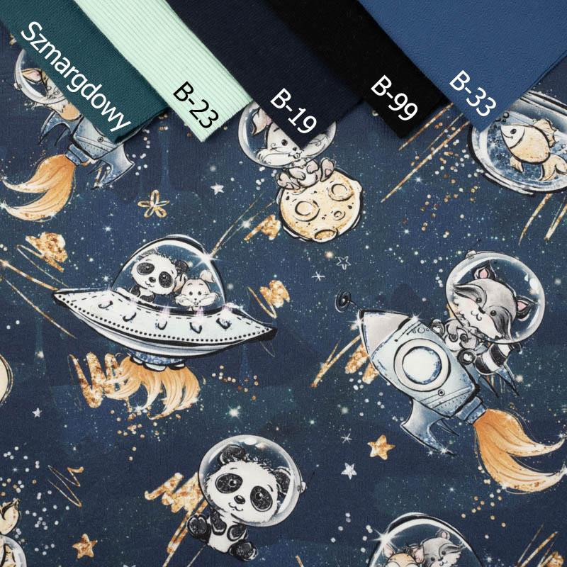 SPACE CUTIES pat. 9 (CUTIES IN THE SPACE) - looped knit fabric