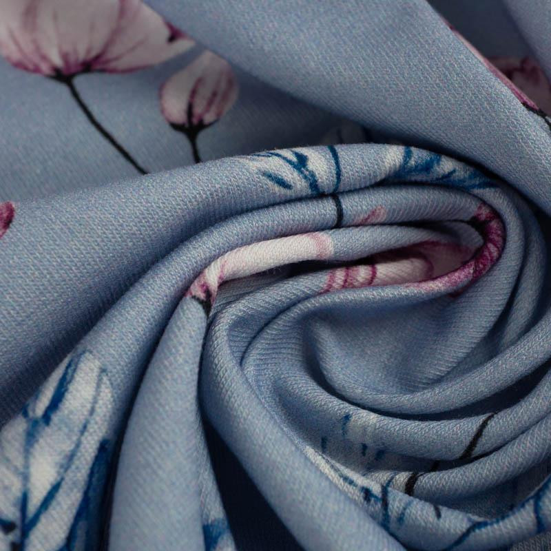 WATERCOLOR BOUQUET Pat. 3 - looped knit fabric