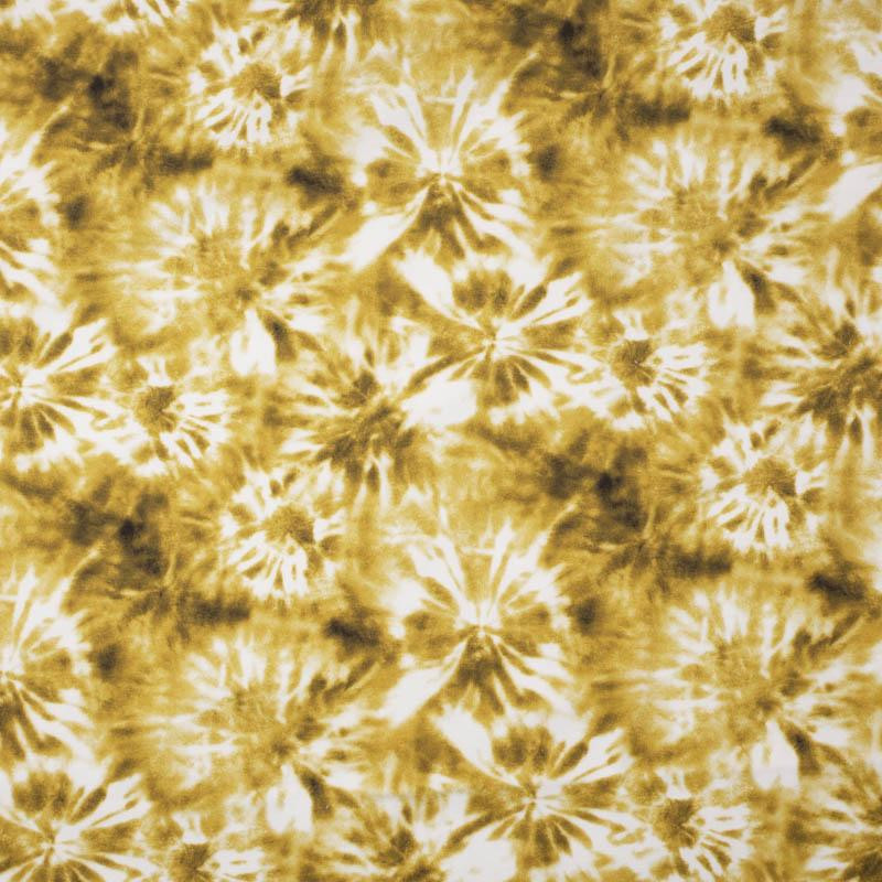 BATIK pat. 1 / gold - looped knit fabric