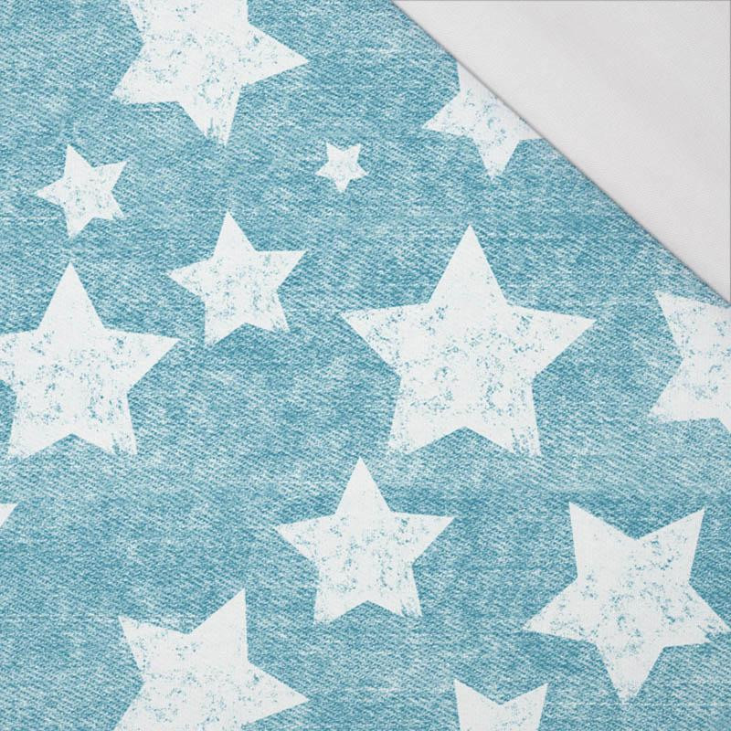 WHITE STARS / vinage look jeans (sea blue) - single jersey with elastane 