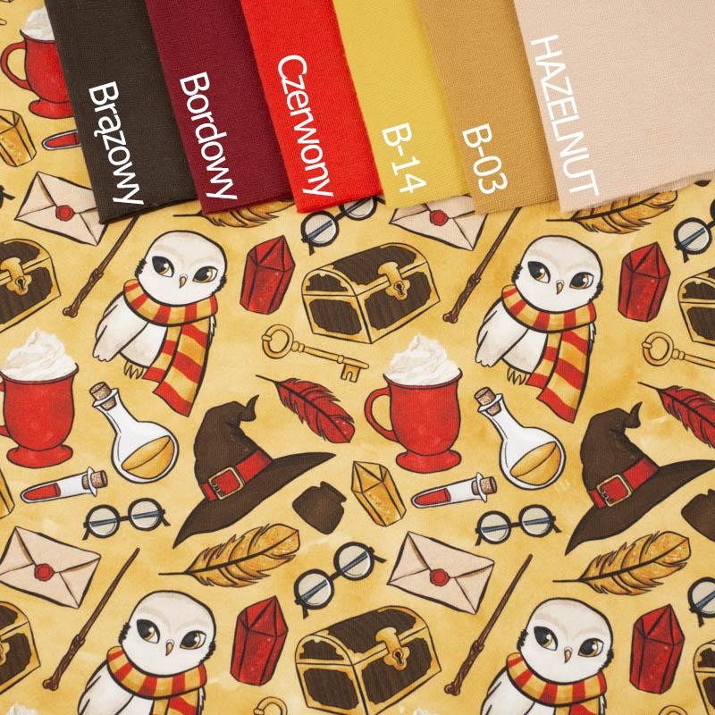 MAGIC MIX PAT. 2 (MAGIC SCHOOL) / red - looped knit fabric