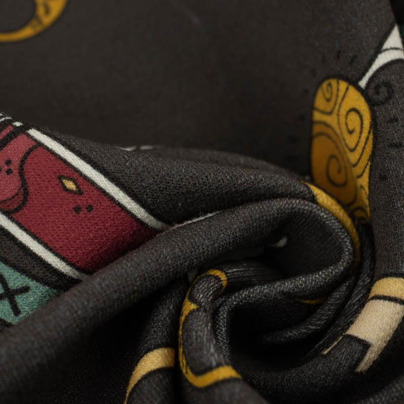 MAGIC MIX PAT. 5 (MAGIC SCHOOL) / graphite - looped knit fabric