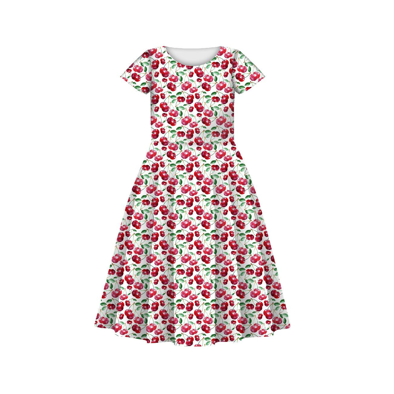 KID'S DRESS "MIA" - CHERRIES / PAT. 5 - sewing set