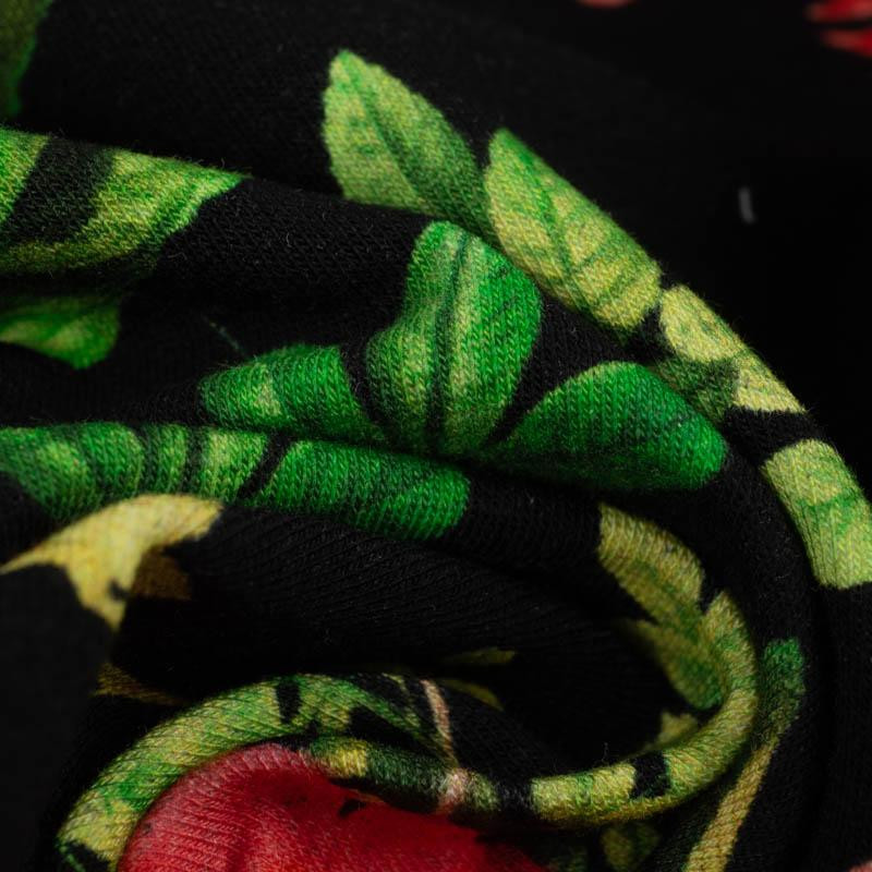 RED GARDEN (PARADISE GARDEN)  - looped knit fabric