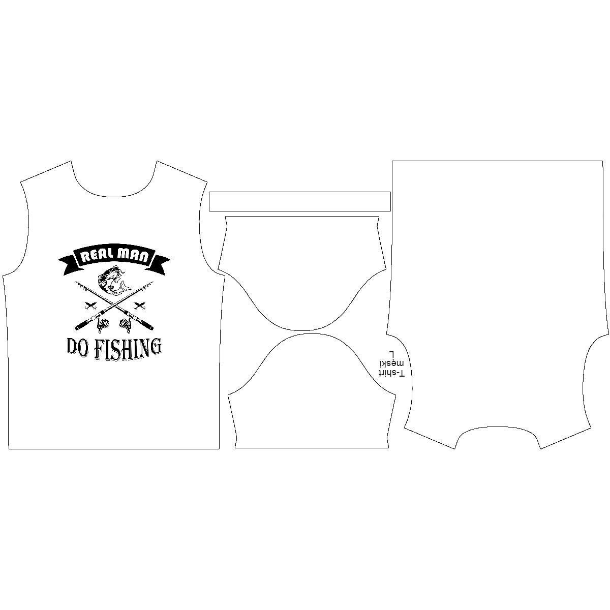 MEN’S T-SHIRT XL - DO FISHING - single jersey 