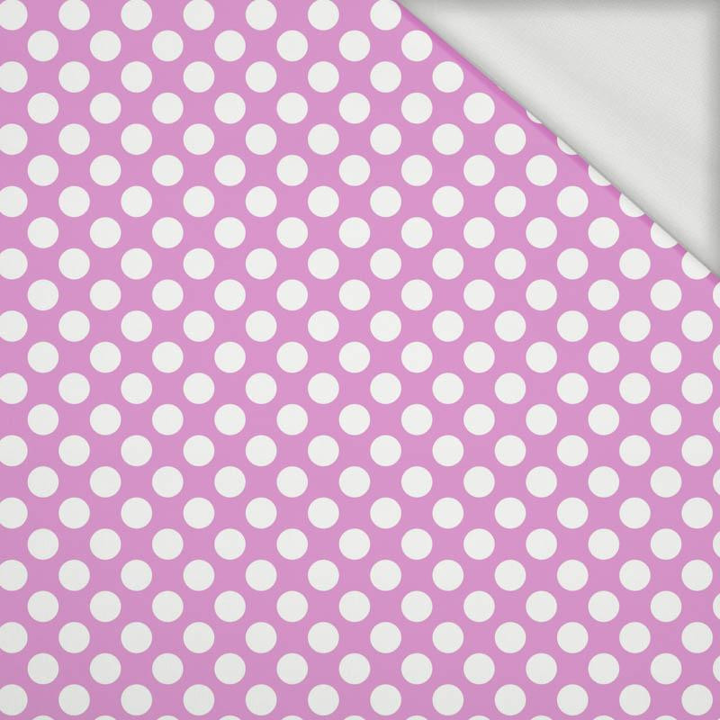 WHITE DOTS / purple - looped knit 