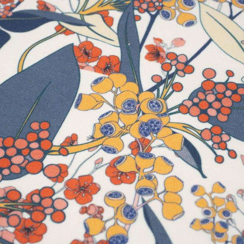 JAPANESE GARDEN pat. 4 (JAPAN)  - looped knit fabric