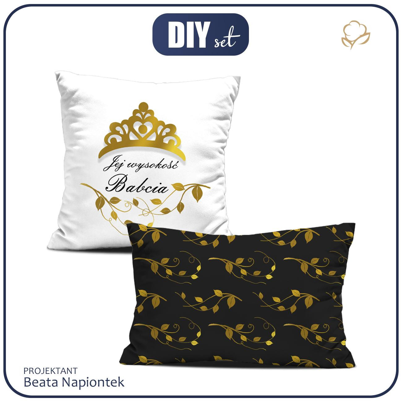 DECORATIVE PILOWS - JEJ WYSOKOŚĆ BABCIA / crown