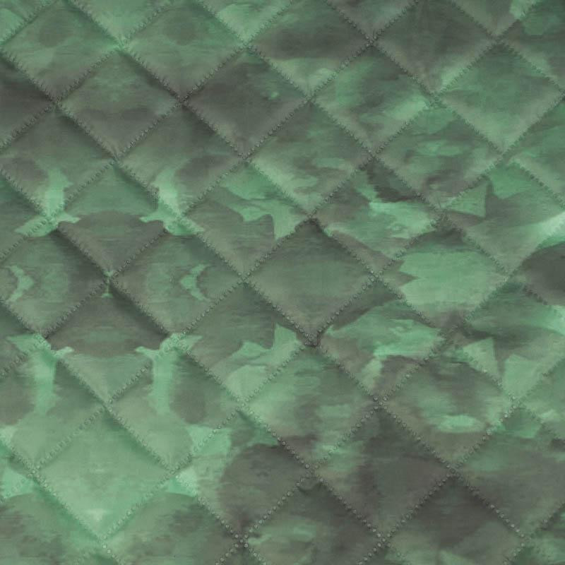CAMOUFLAGE pat. 2 / olive - Quilted nylon fabric 