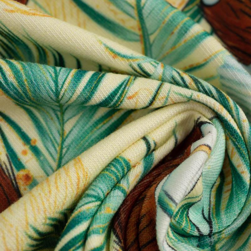 COCONUTS AND PALM TREES - single jersey with elastane 