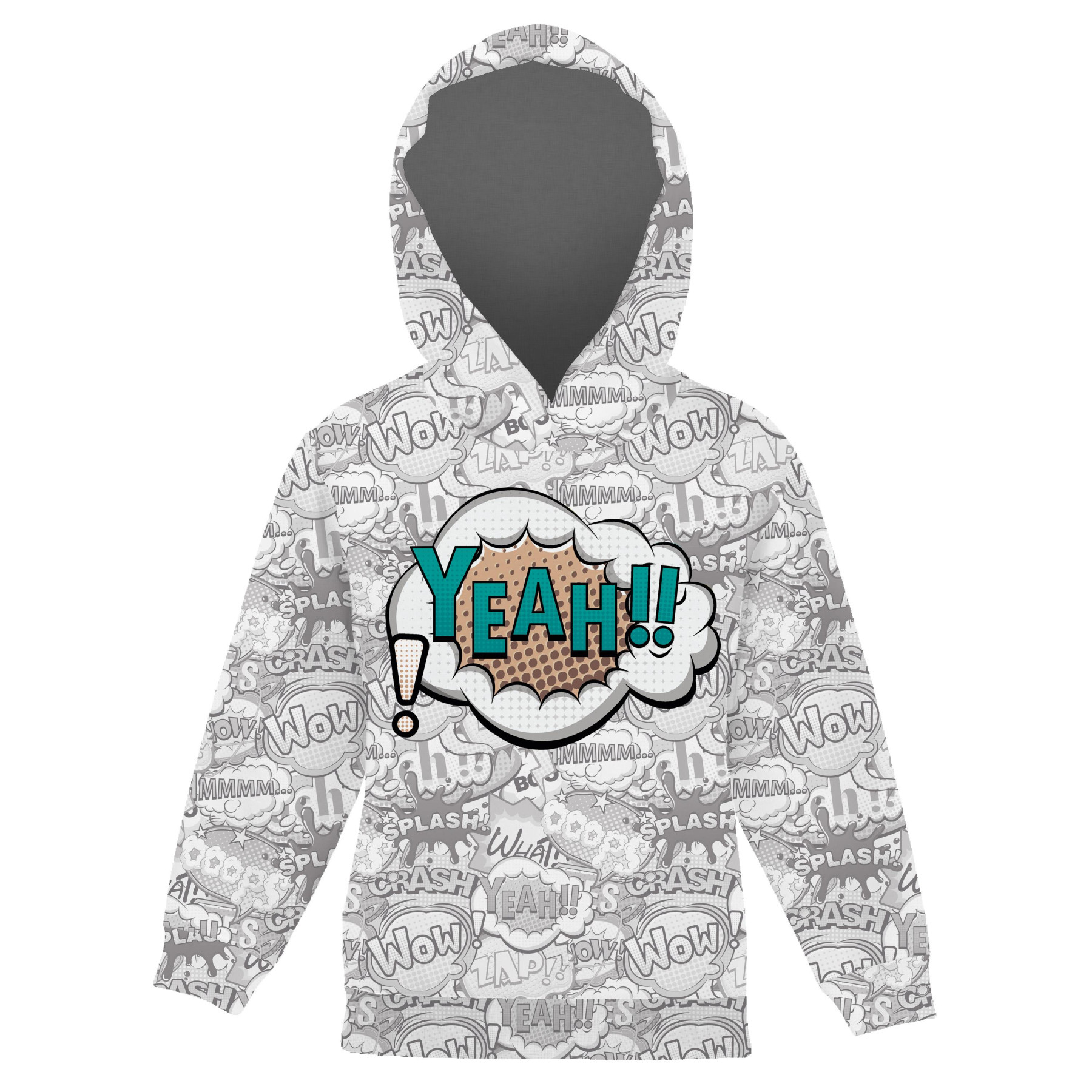 KID'S HOODIE (ALEX) - COMIC BOOK / yeah (colorful) - sewing set