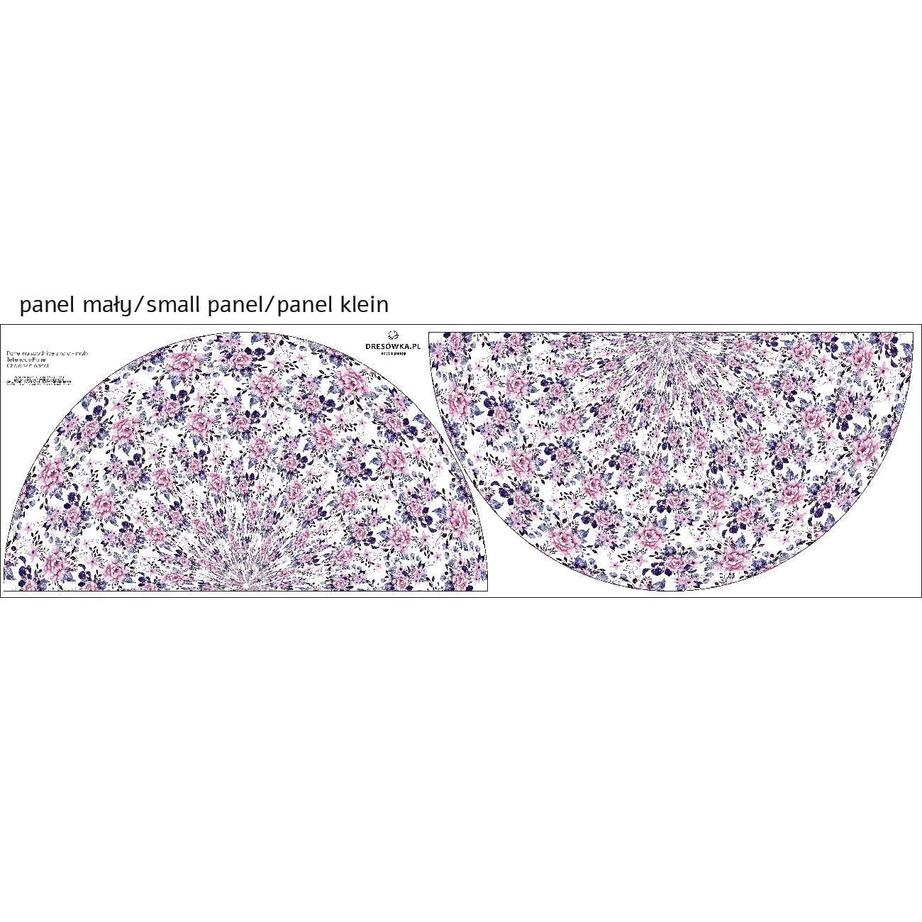 WILD ROSE FLOWERS PAT. 1 (BLOOMING MEADOW) (Very Peri) - circle skirt panel