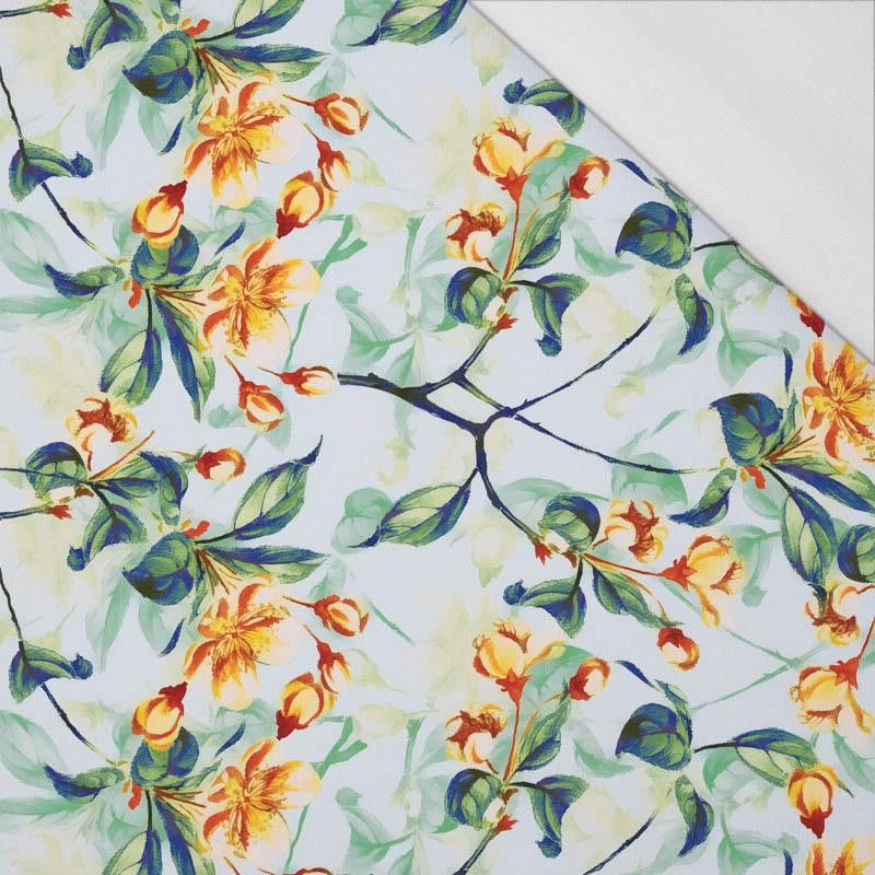 APPLE BLOSSOM pat. 1 (yellow) - single jersey with elastane 