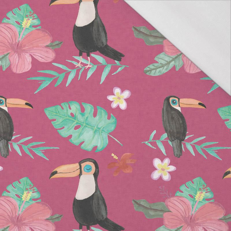 PAINTED TOUCANS pat. 4 - single jersey with elastane