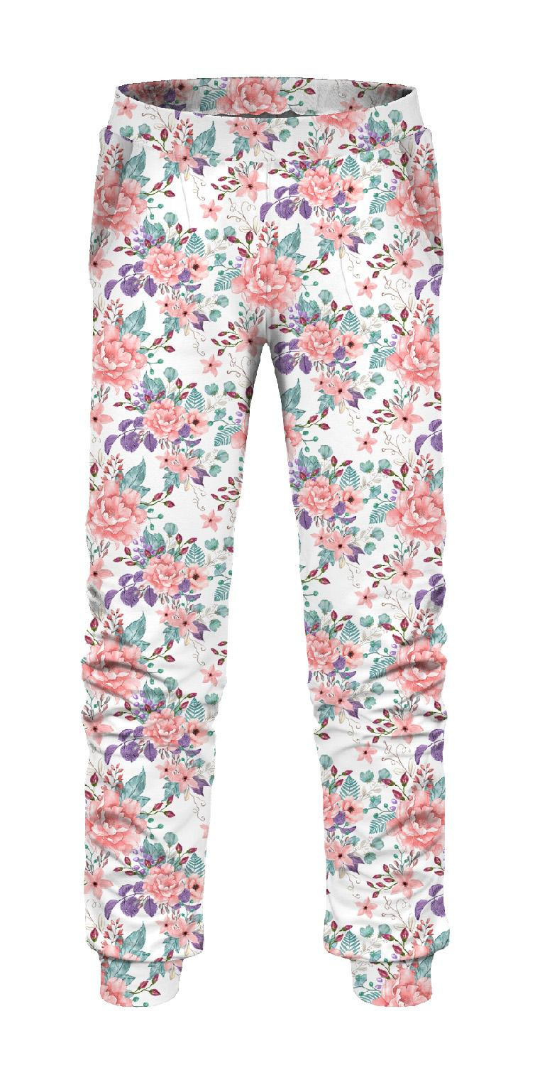 Children's tracksuit (MILAN) - WILD ROSE FLOWERS PAT. 1 (BLOOMING MEADOW)  - sewing set