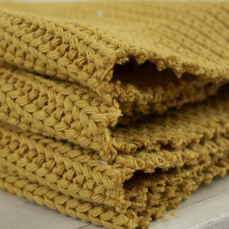 MUSTARD - Cotton sweater knit fabric 505g