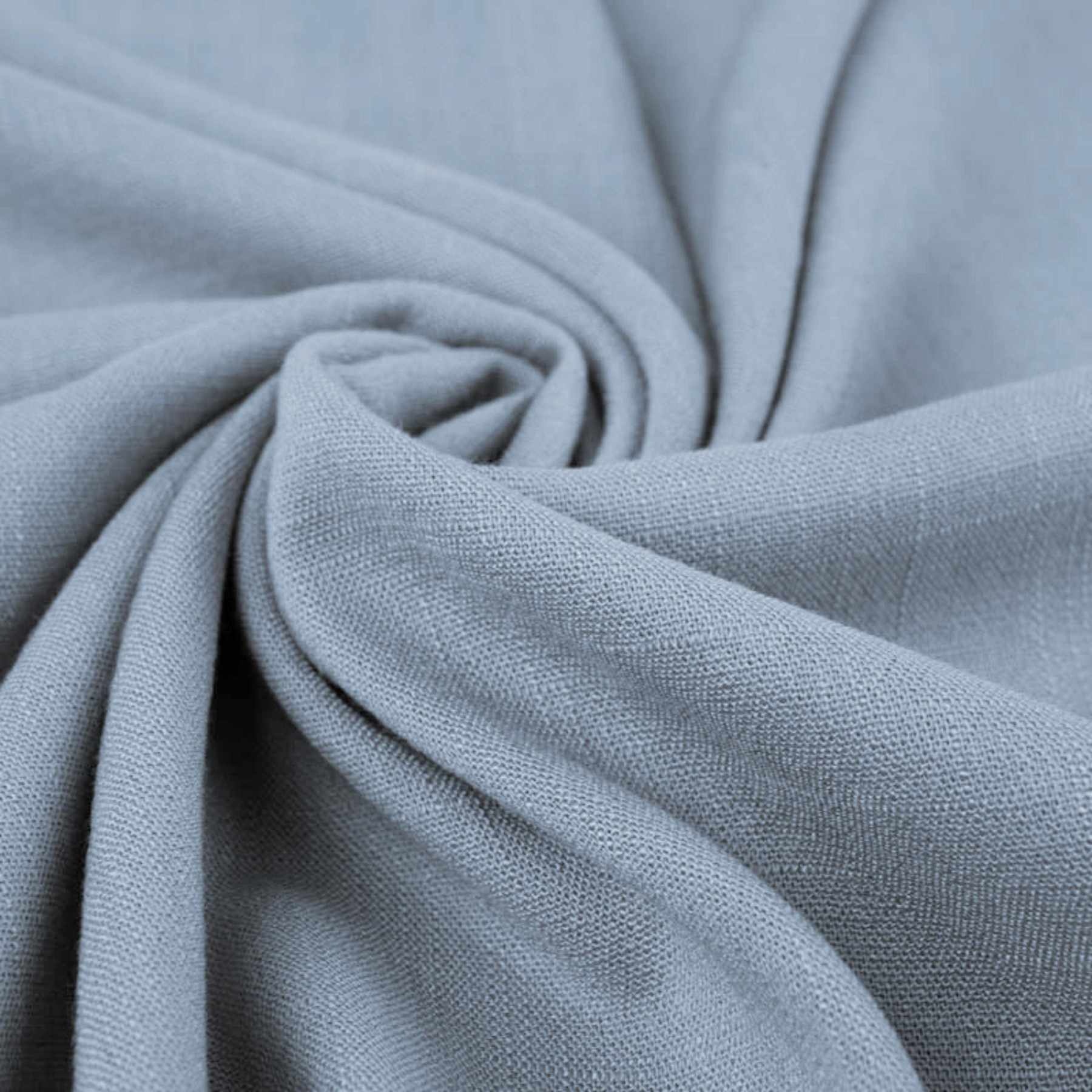 Muted blue - Linen with viscose