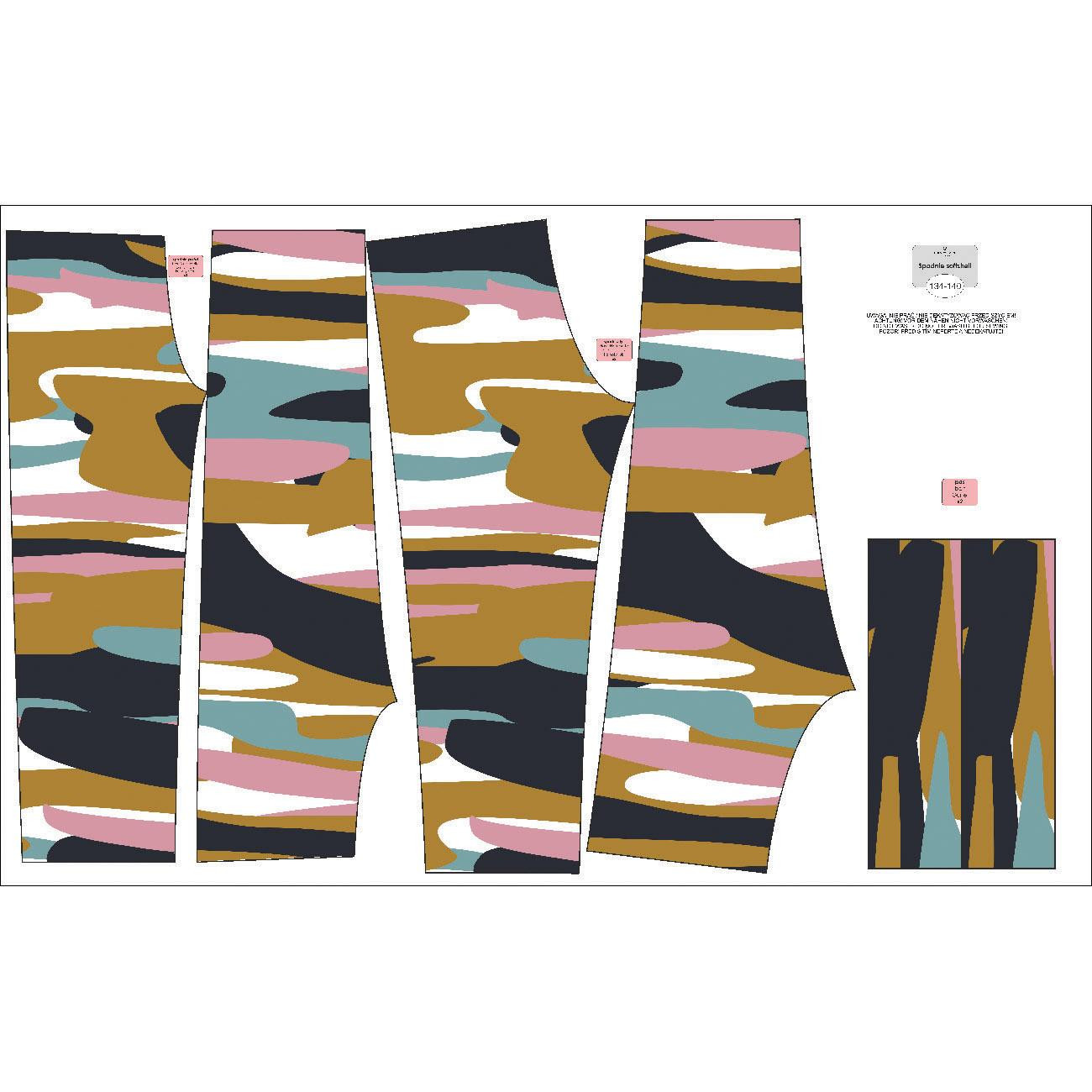 CHILDREN'S SOFTSHELL TROUSERS (YETI) - PAINT - sewing set