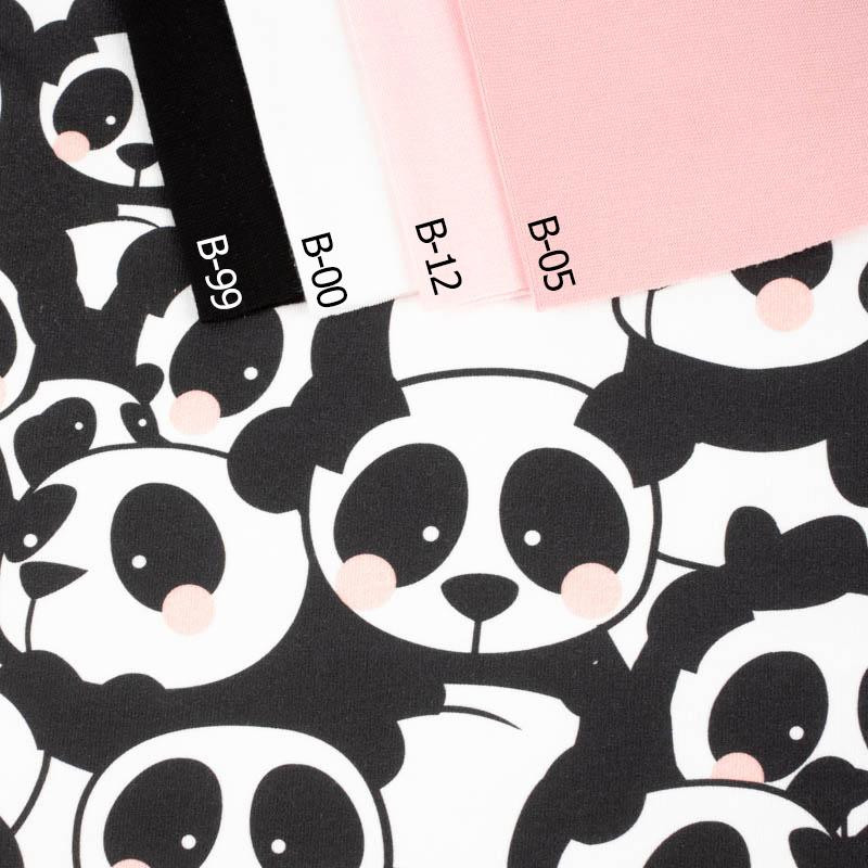 PANDAS / pink - single jersey with elastane