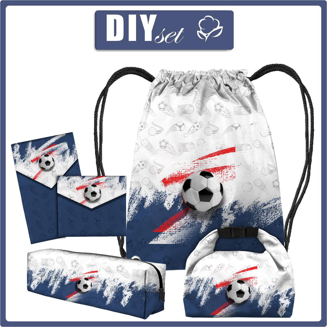 PUPIL PACKAGE - FOOTBALL pat. 1 - sewing set