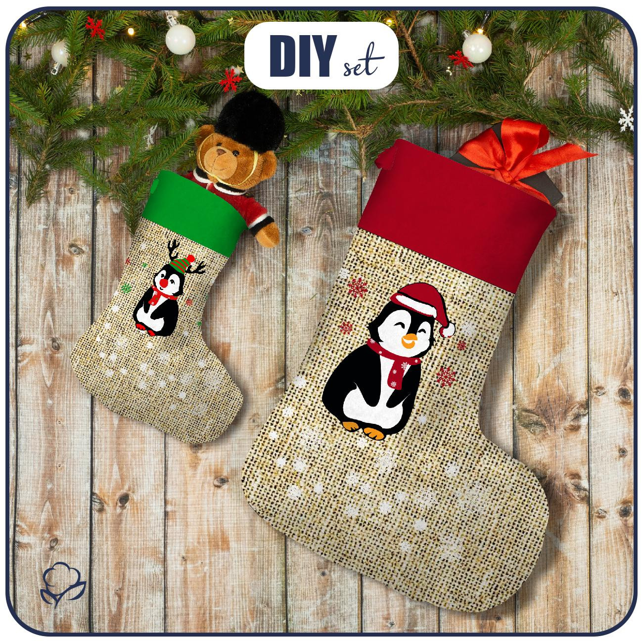 Christmas Stocking Set - PENGUINS