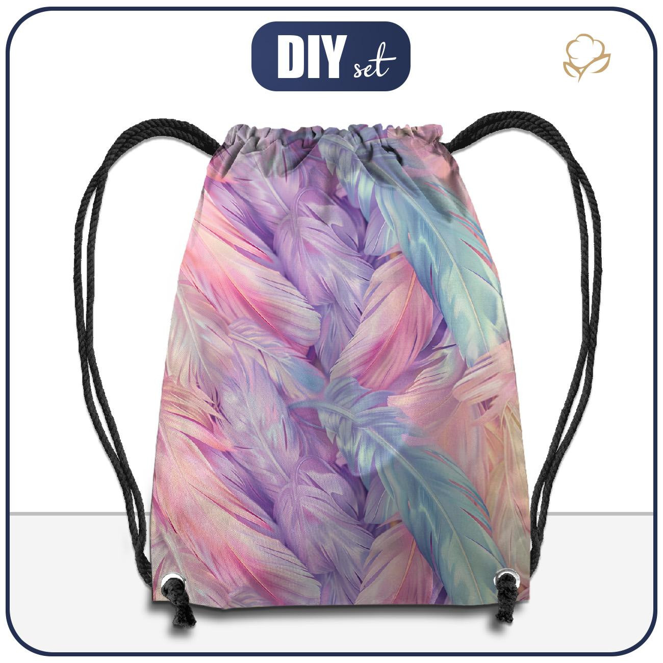 GYM BAG - FEATHERS pat. 1 - sewing set