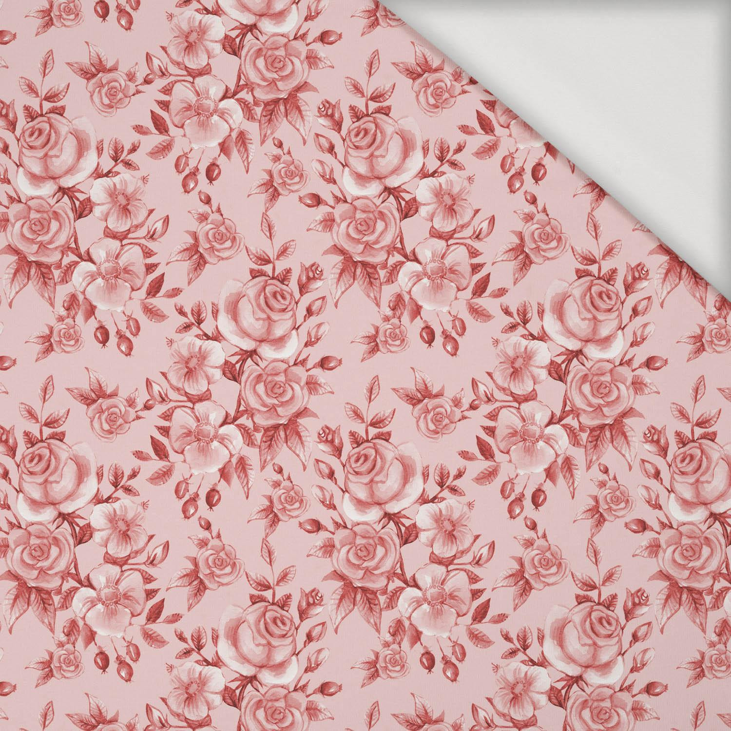 ROSES pat. 1 (red) - Viscose jersey