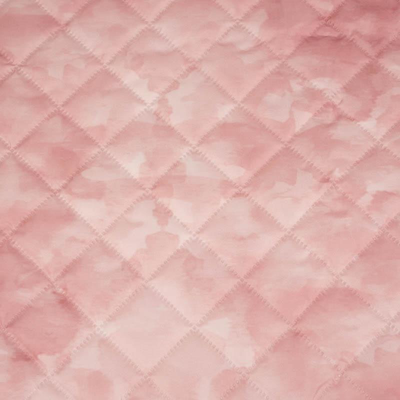 CAMOUFLAGE pat. 2 / rose quartz - Quilted nylon fabric 