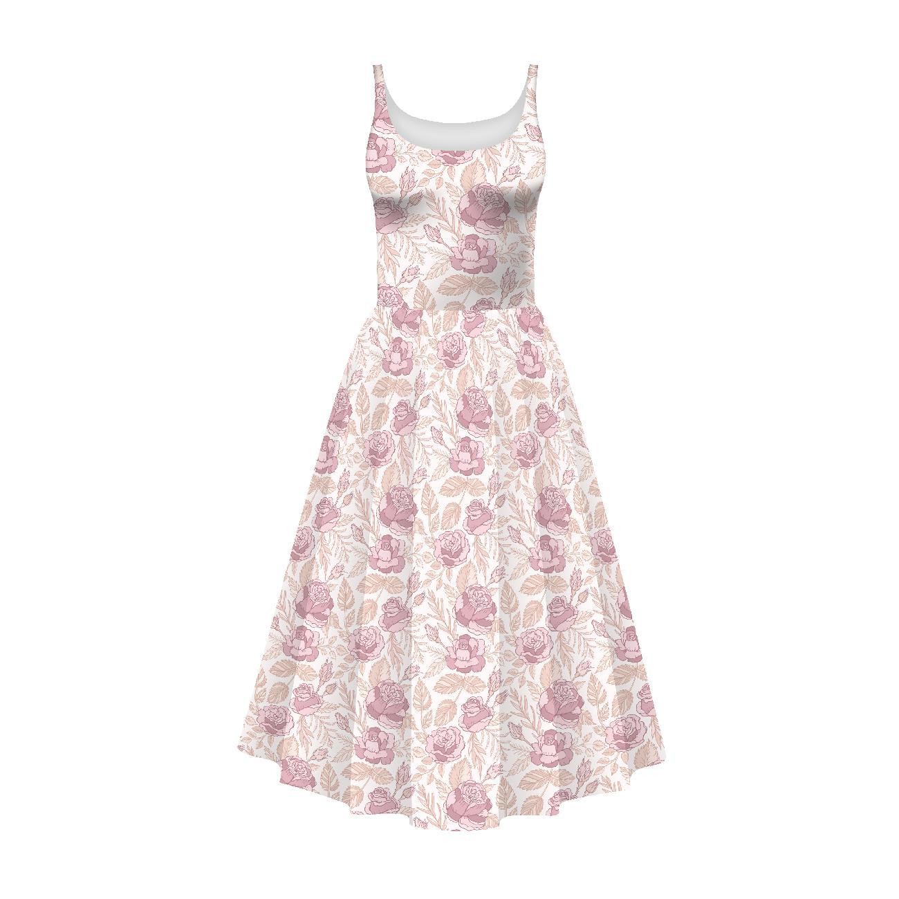 DRESS "ISABELLE" - PINK ROSES PAT. 4 - sewing set