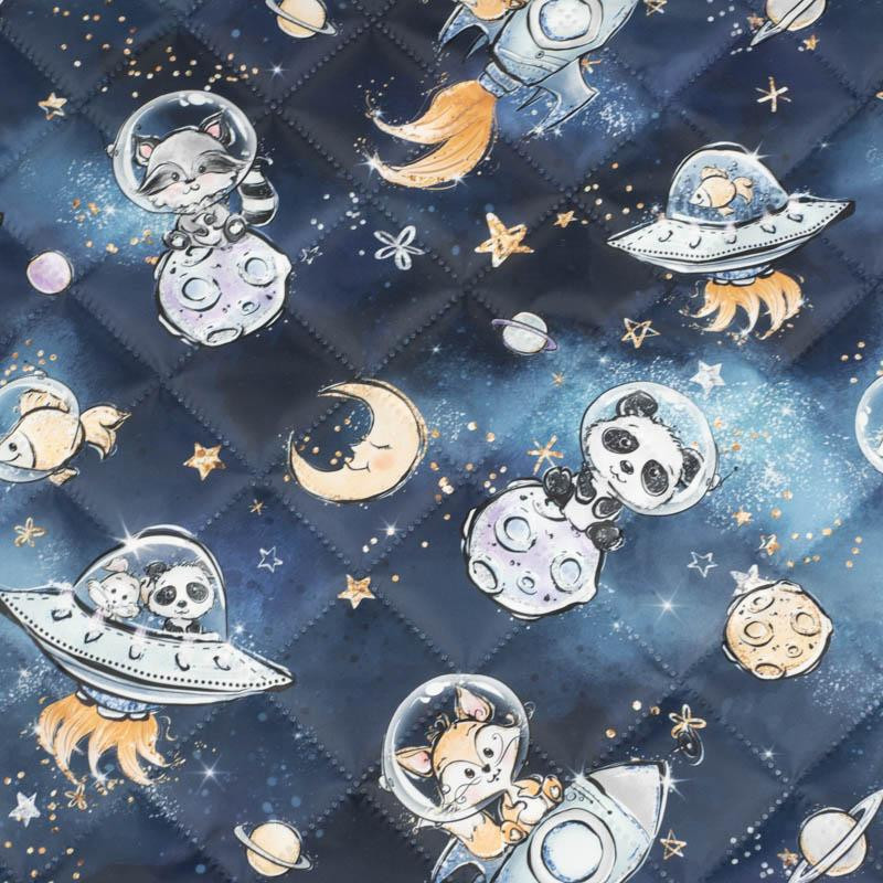 SPACE CUTIES pat. 6 (CUTIES IN THE SPACE) - Quilted nylon fabric 