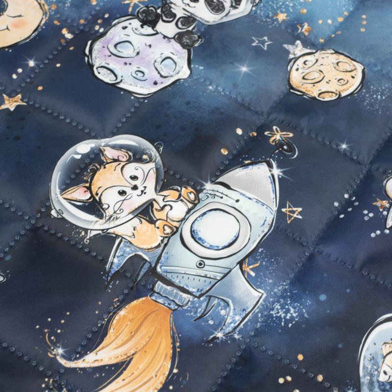 SPACE CUTIES pat. 6 (CUTIES IN THE SPACE) - Quilted nylon fabric 