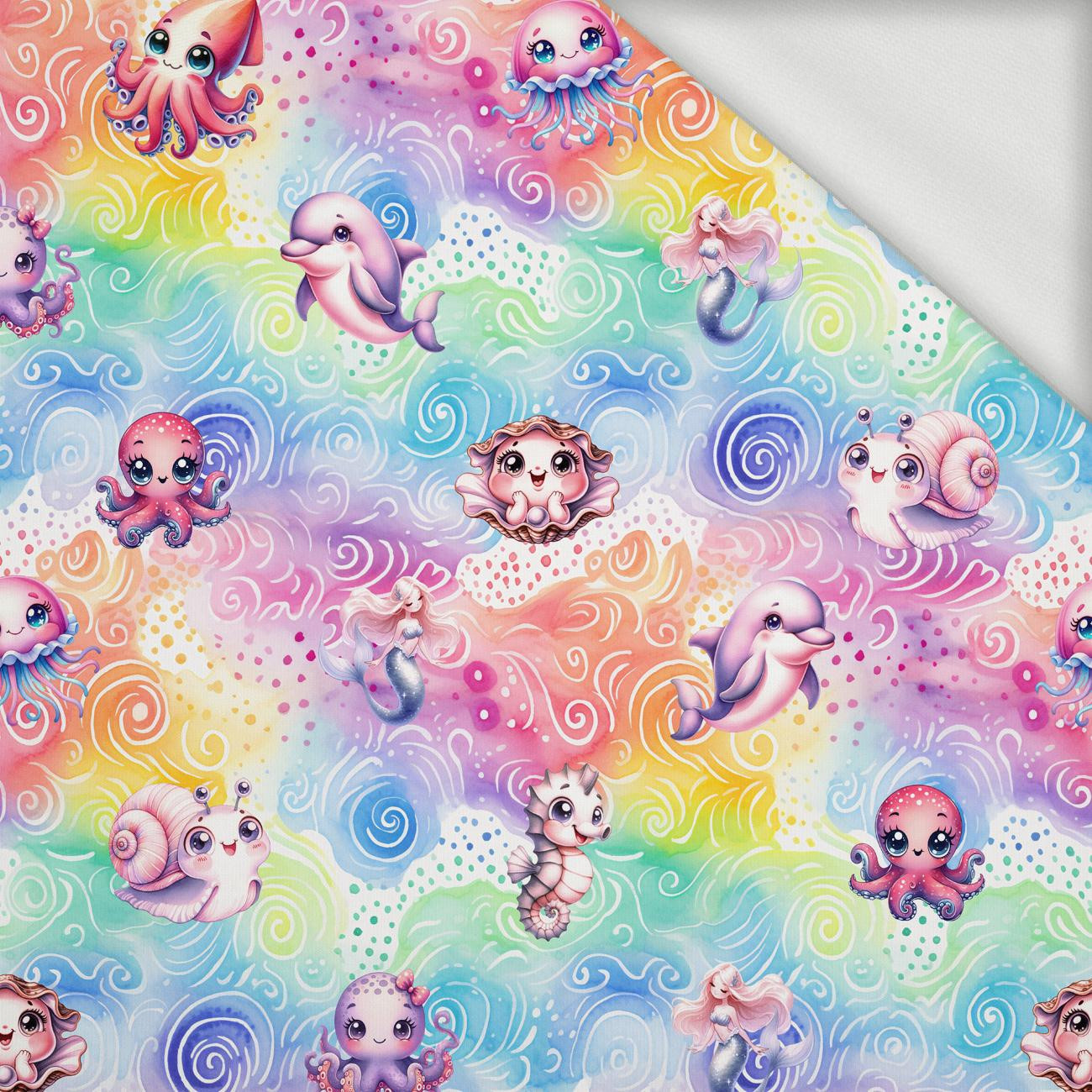 SEA ANIMALS PAT. 3 - looped knit fabric