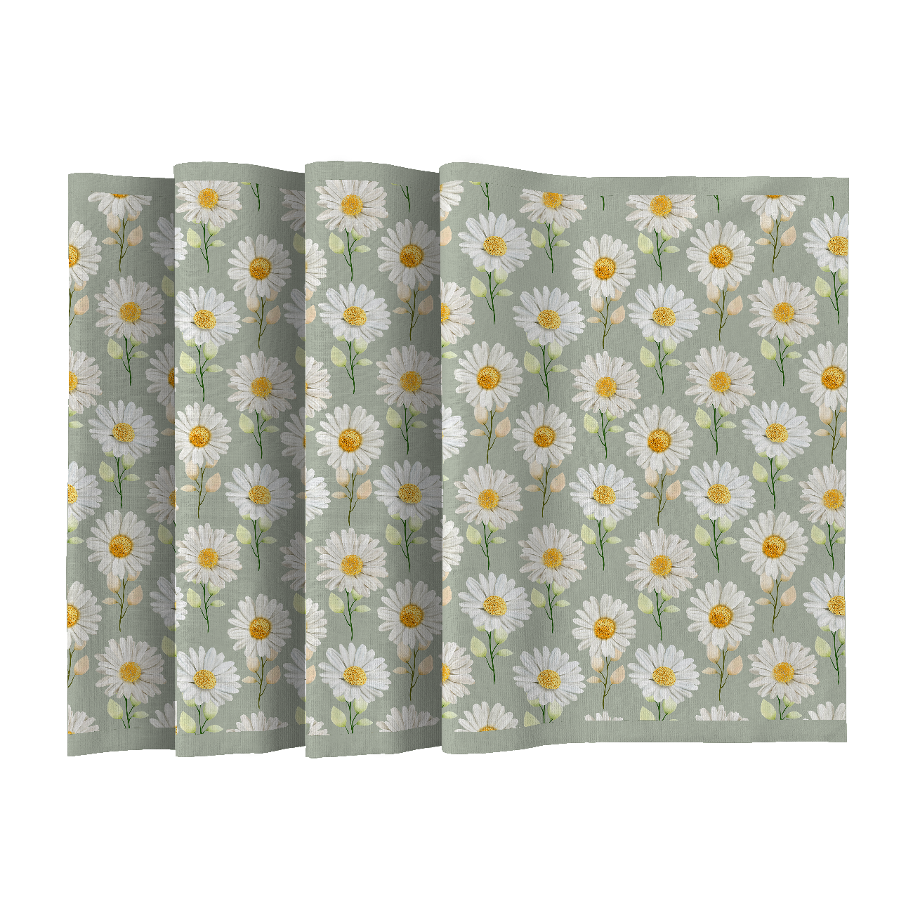 NAPKINS AND RUNNER - DAISIES - sewing set