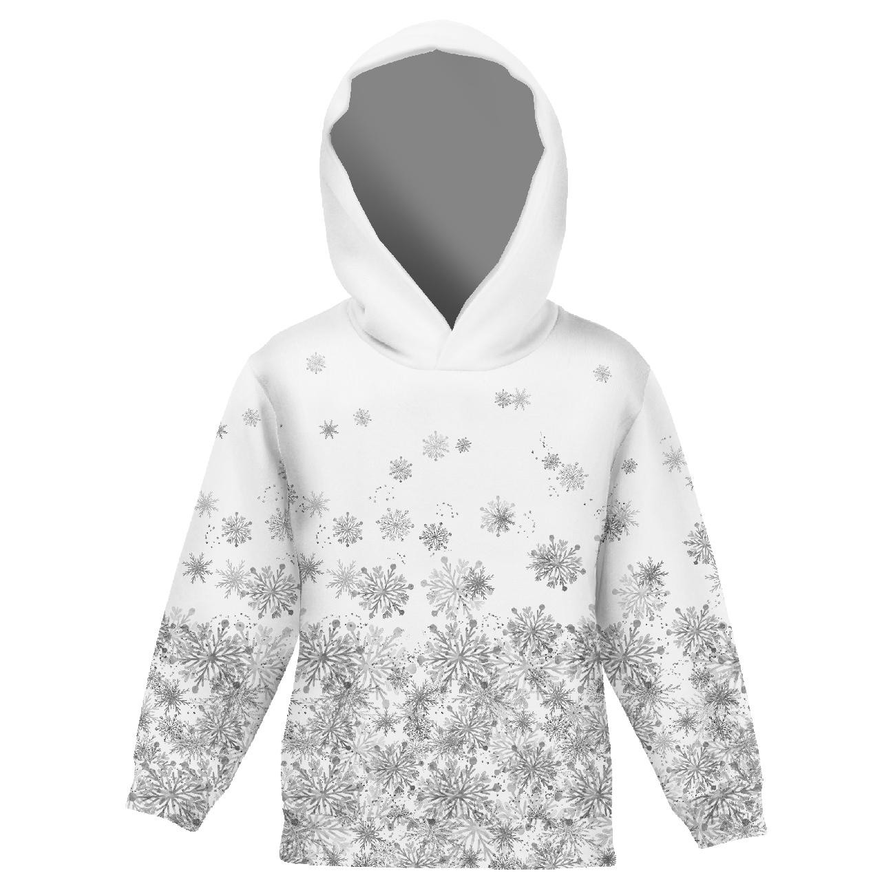 KID'S HOODIE (ALEX) - GREY SNOWFLAKES - sewing set