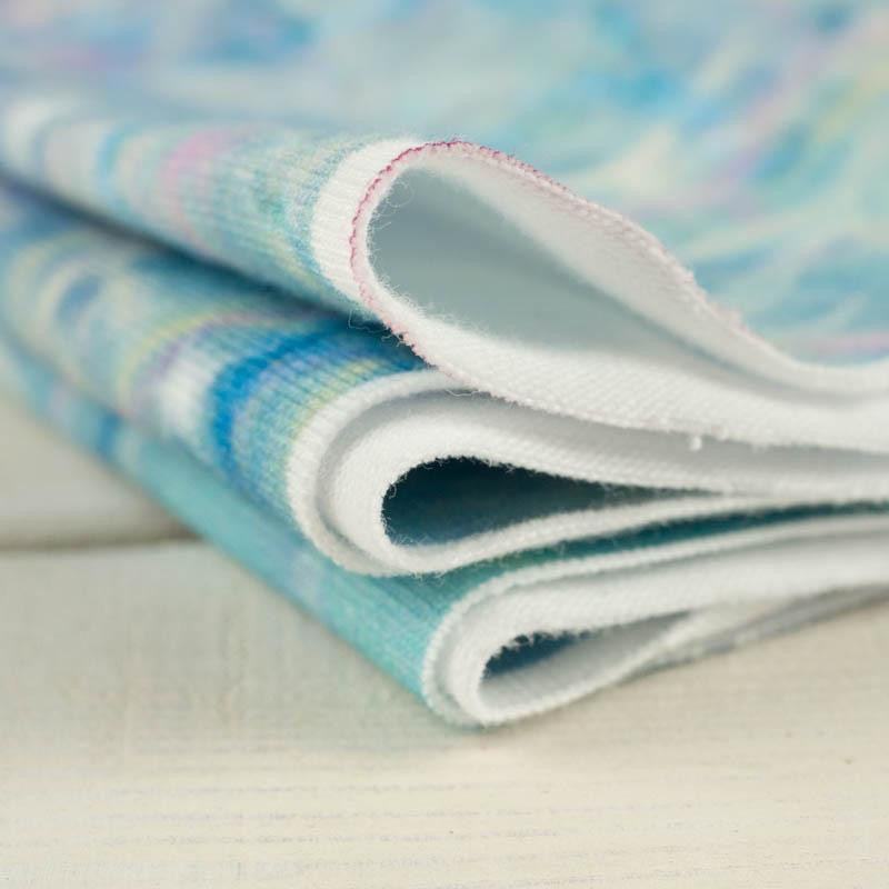 RAINBOW OCEAN pat. 2 - looped knit fabric