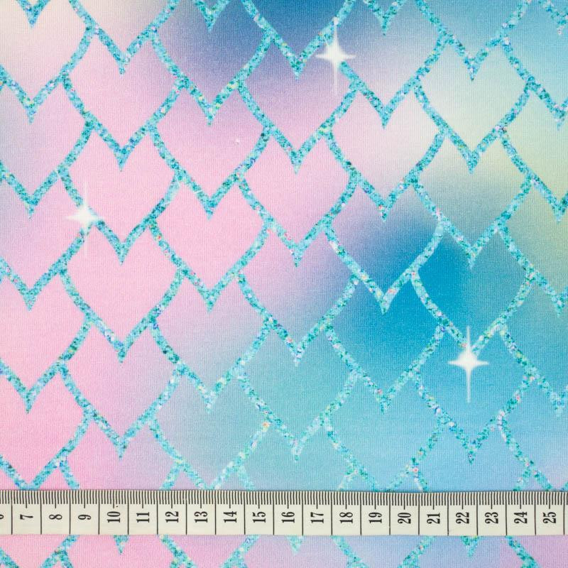 RAINBOW OCEAN pat. 4 - looped knit fabric