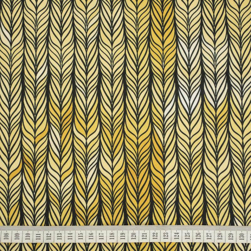 BRAID / yellow - Waterproof woven fabric