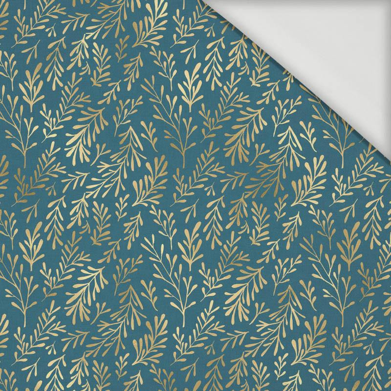 GOLDEN CORALS (GOLDEN OCEAN) / sea blue - Viscose jersey
