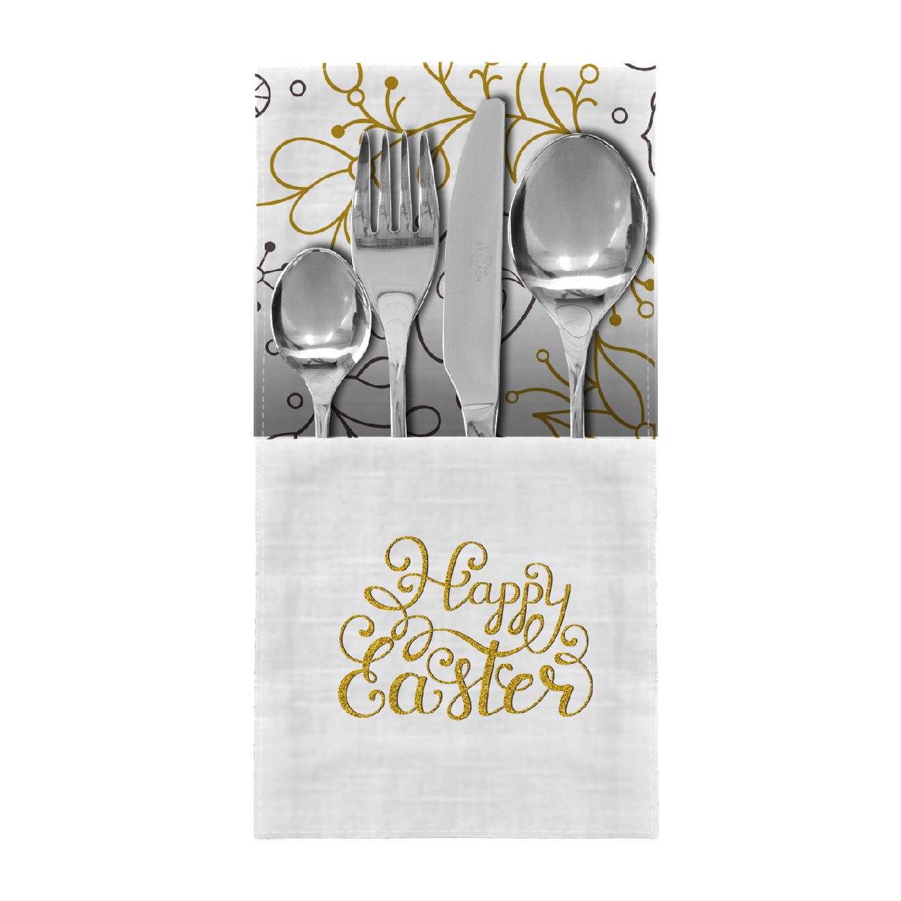 NAPKINS AND RUNNER - HAPPY EASTER - sewing set