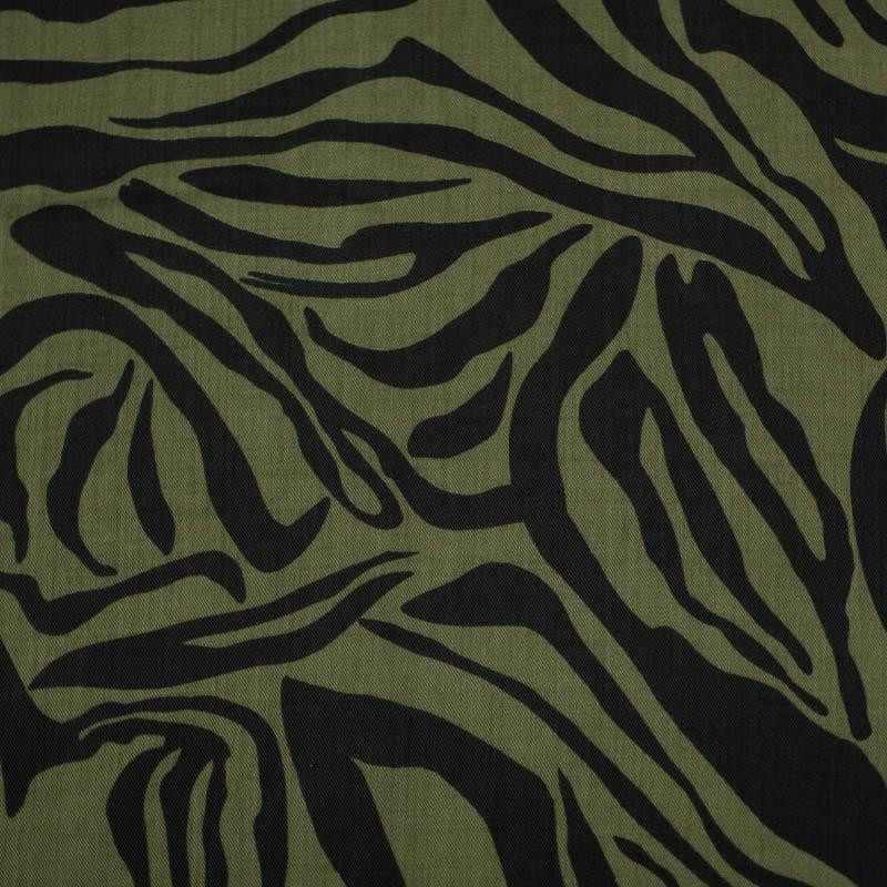 ZEBRA / olive - Lyocell woven fabric