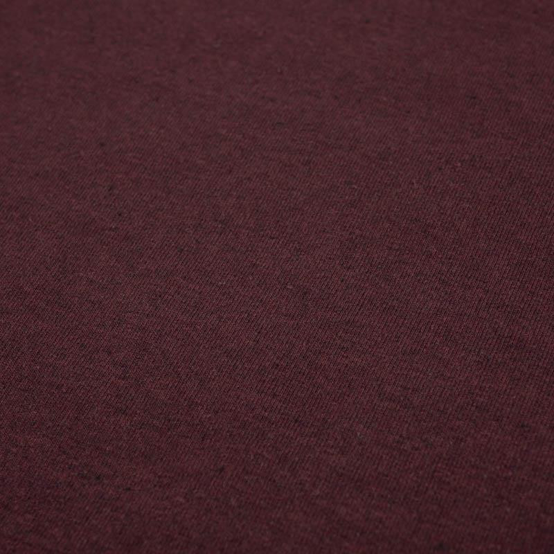 MAROON MELANGE - Recycling jersey fabric with elastan